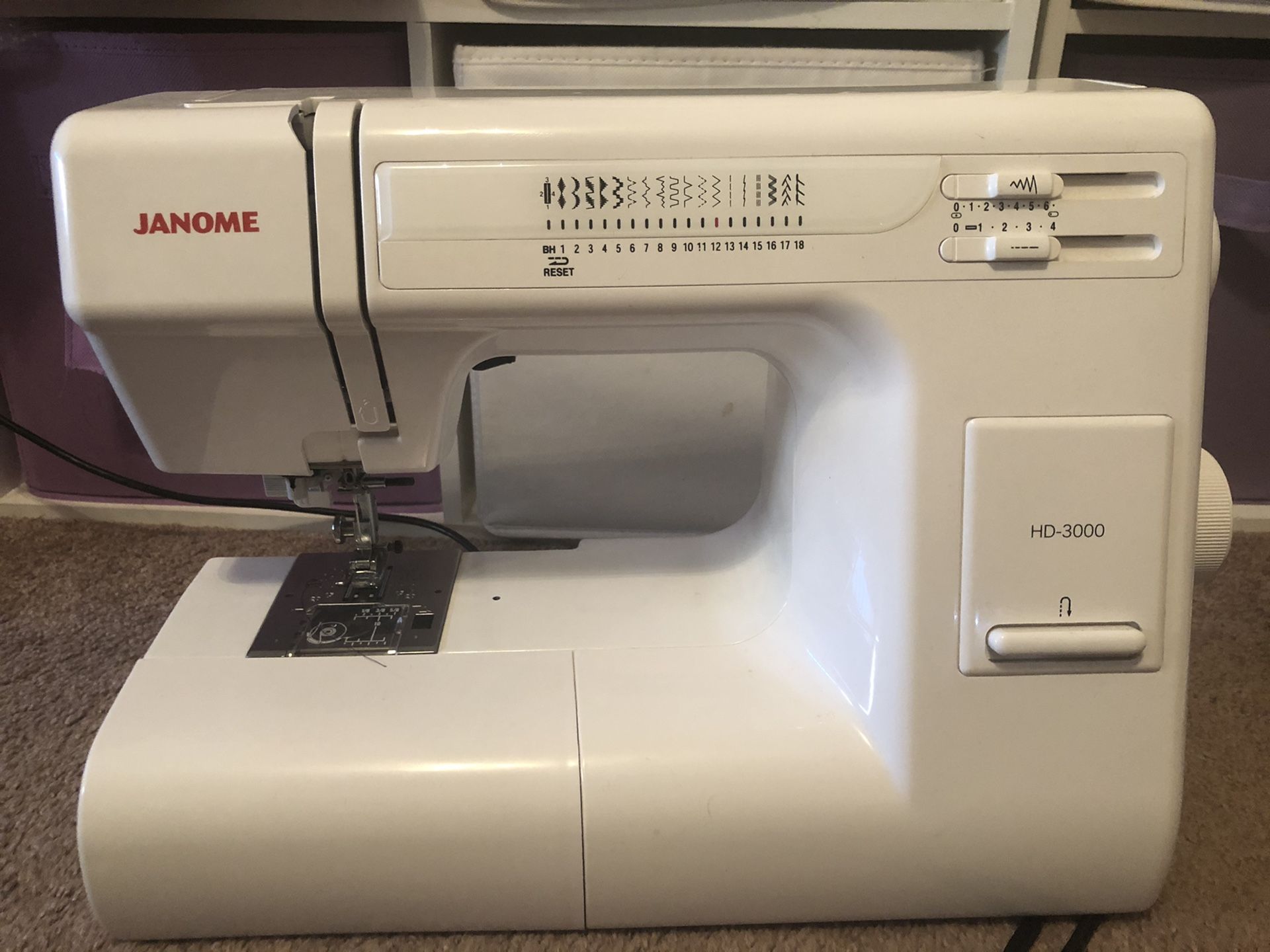Janome HD3000 sewing machine for Sale in Rancho Cucamonga, CA OfferUp