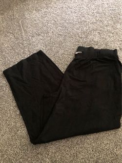 Woman Within Black Comfort Pants With Pockets - Womens 3X Tall, NEW