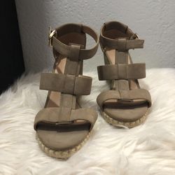 Brand New Tan Wedges