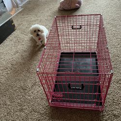 Pink Pet Cage, 22”h x 18”w x 30” l