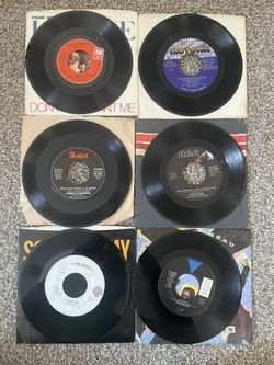 33- 7 Inch Vinyl Records With Sleeves