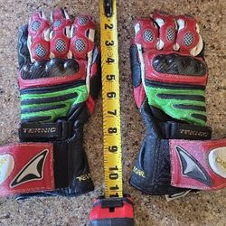 Teknic Leather Small Motorcycle Gloves 