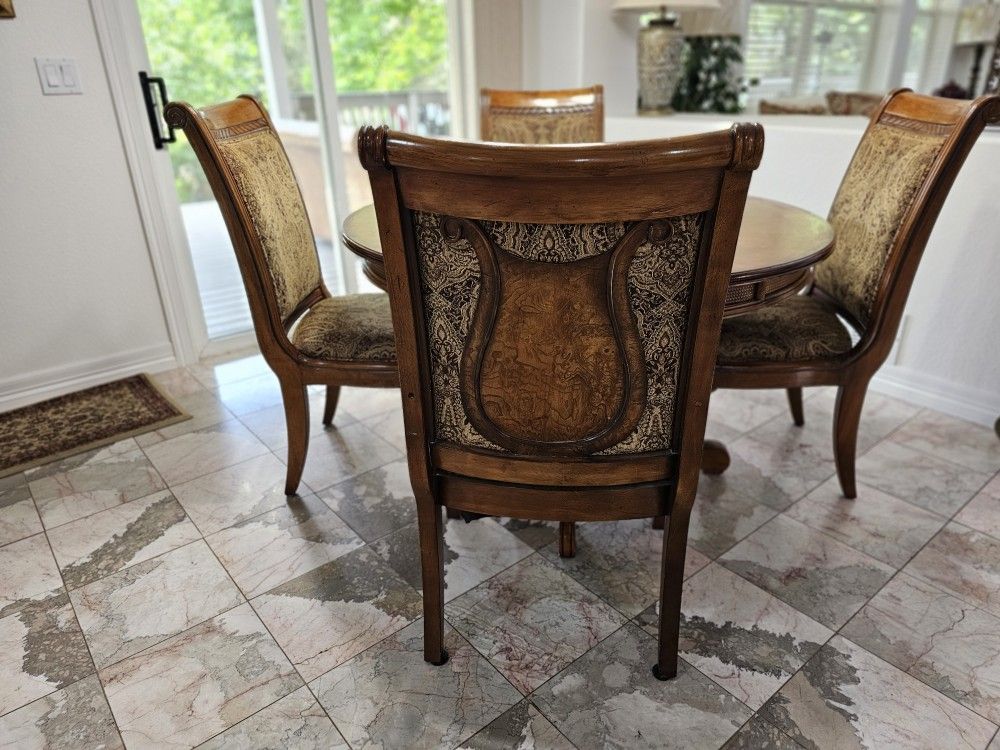 Dining Kitchen Set Chairs And Round Table