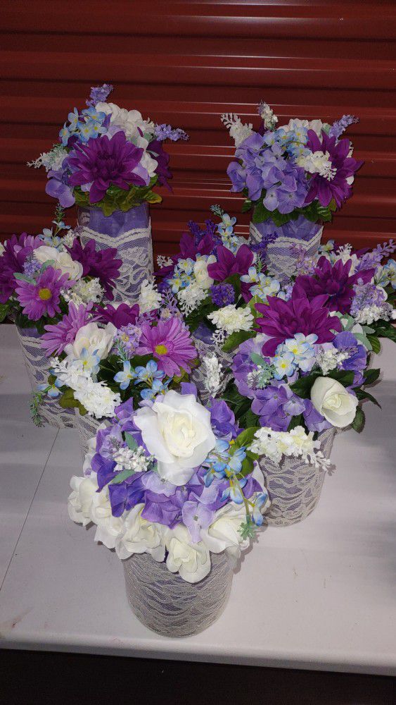 Purple shades Of Floral Arrangments