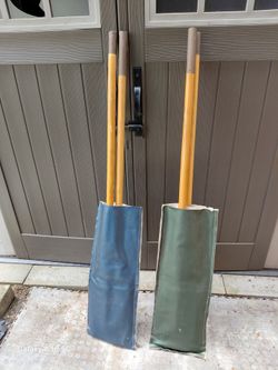 Two pair of paddles,