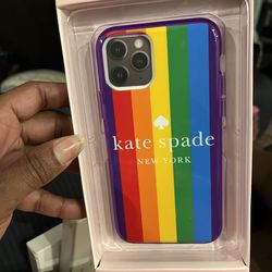 Kate spade iPhone 11 Pro Rainbow cellphone case