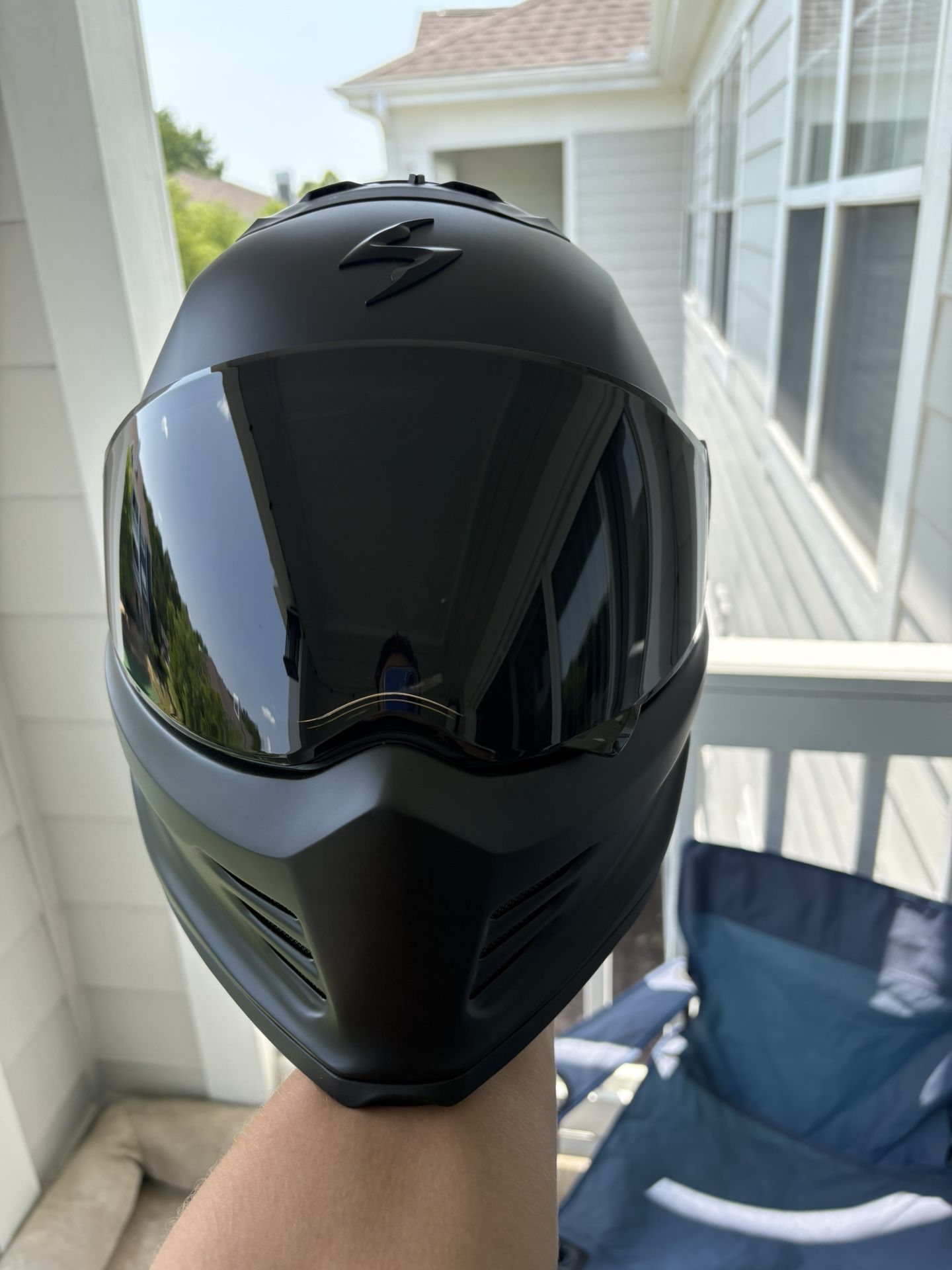 Motorcycle Scorpion Exo Covert FX Large Helmet