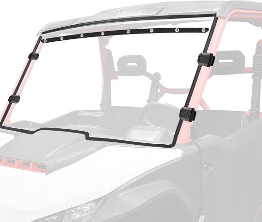 StarknightMT Fugleman UT10 Front Windshield Scratch Resistant Compatible with Segway Fugleman UT 10 Crew Cab 2022 2023 2024 2025 Full Window Heavy Dut