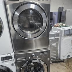 Lg Washer And Dryer Set Electric Lavadora Y Secadora Large Capacity 