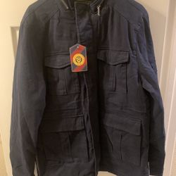 Winter Navy Jeans Jacket (Men)