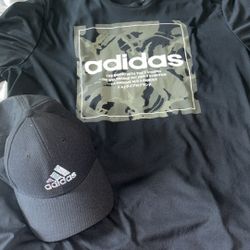 Brand New Adidas shirt & cap set.