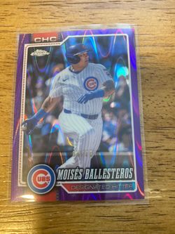 Moisés Ballesteros Topps Chrome Purple wave Refractor /75