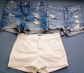 3 American eagle shorts 4/6 lot