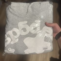 Spider hoodie Beluga Grey