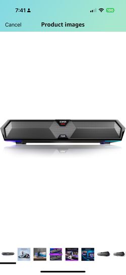 Edifier MG300 Computer Sound Bar: Loud Speakers with Deep Bass - Switch RGB Built-in Microphone for Gaming Speakers Wireless Bluetooth 5.3 & USB Adapt