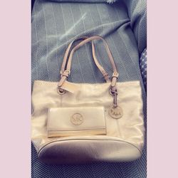 Gold MK Purse and Wallet