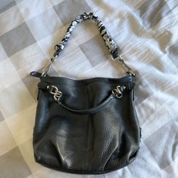 Coach Brooke Black Pebbled Leather Hobo Purse Style#14142