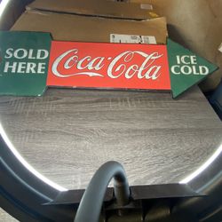 Coca Cola Sign Arrow 