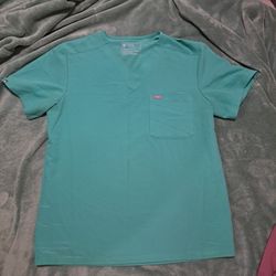 Figs Mens Large Green Scrub Top (Color Code #2250)
