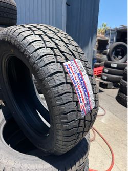 All Terrain American Tires 275/55/20 installed and balanced / instaladas y balanceadas