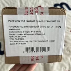 Fusion Strike Booster Box Case 1st Print