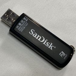 SanDisk Cruzer Micro U3 Retractable USB 2.0 Portable Flash Drive 1 GB Used