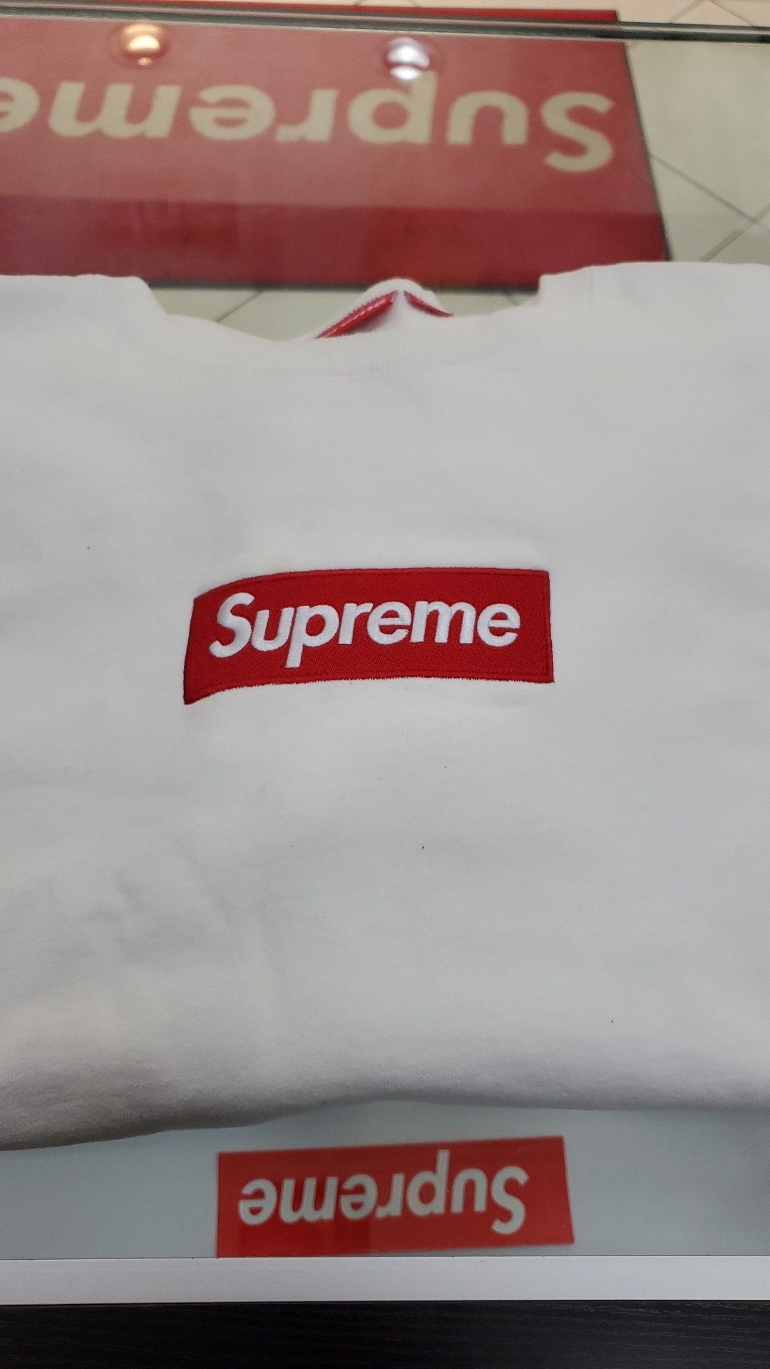 Supreme Bogo Crewneck White Size L