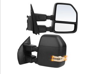 Tow Mirrors Fit For 2017 to 2019 for Ford for F250 for F350 and F450 Super Duty Towing Mirrors Power Heated