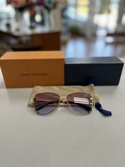 LOUIS VUITTON CAT EYE SUNGLASSES, IN GOOD CONDITION, COMES WITH CASE AND BOX