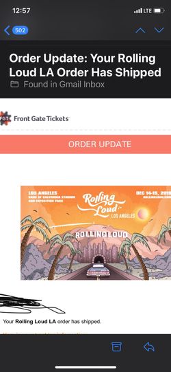 Rolling loud ticket LA