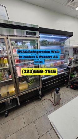 HVAC/Refrigeration commercial freezer commercial refrigerator central AC package units mini splits split systems walk in cooler walk in freezer