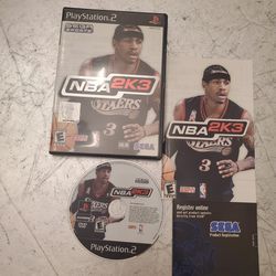 Sega sports NBA BASKETBALL 2K3 PS2 sony PlayStation 2 - Complete CIB