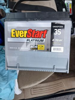 New everstart platinum car battery