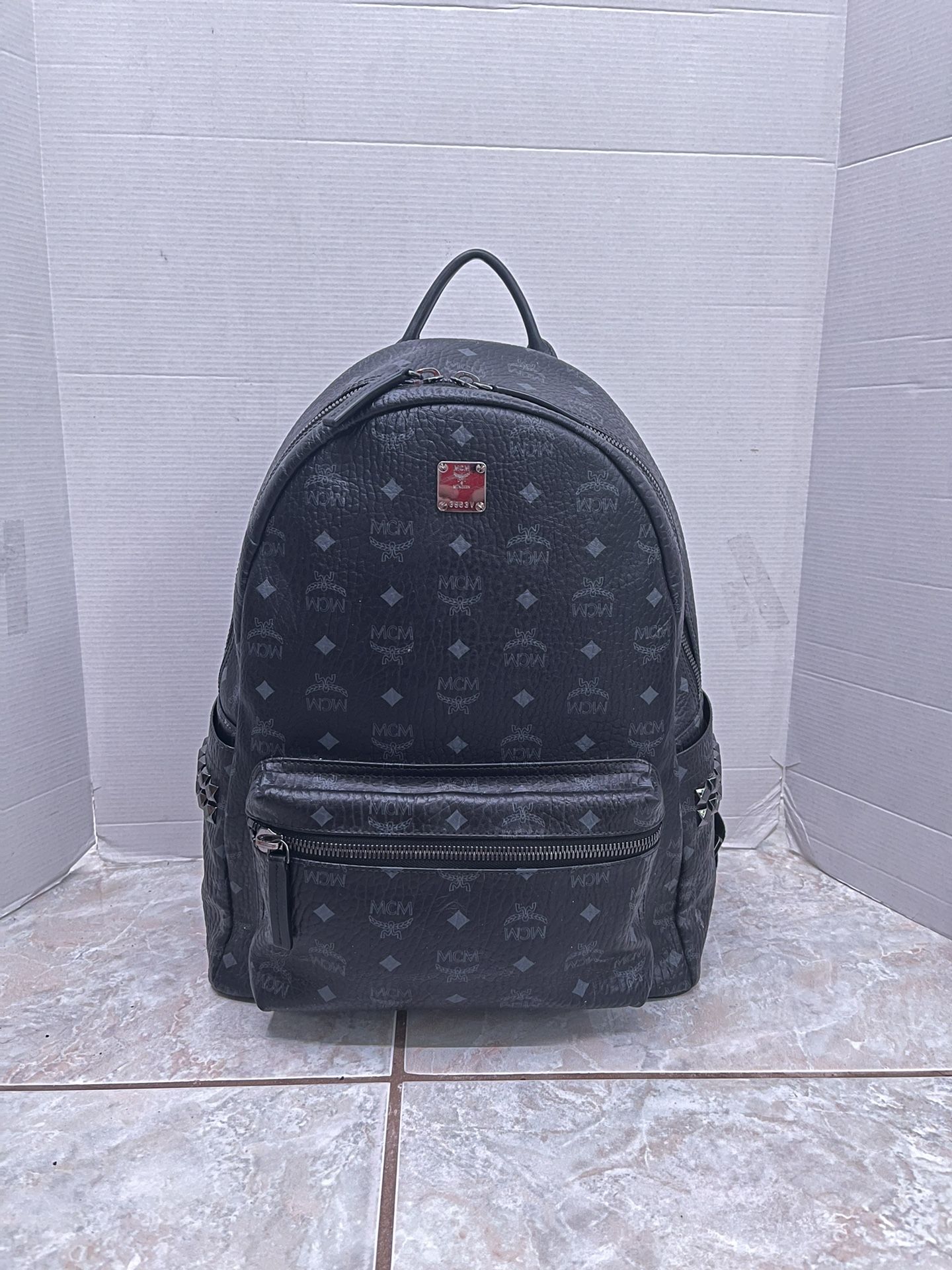 Black McM Backpack 