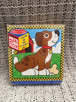 Brand new Melissa and Doug pets cube puzzle