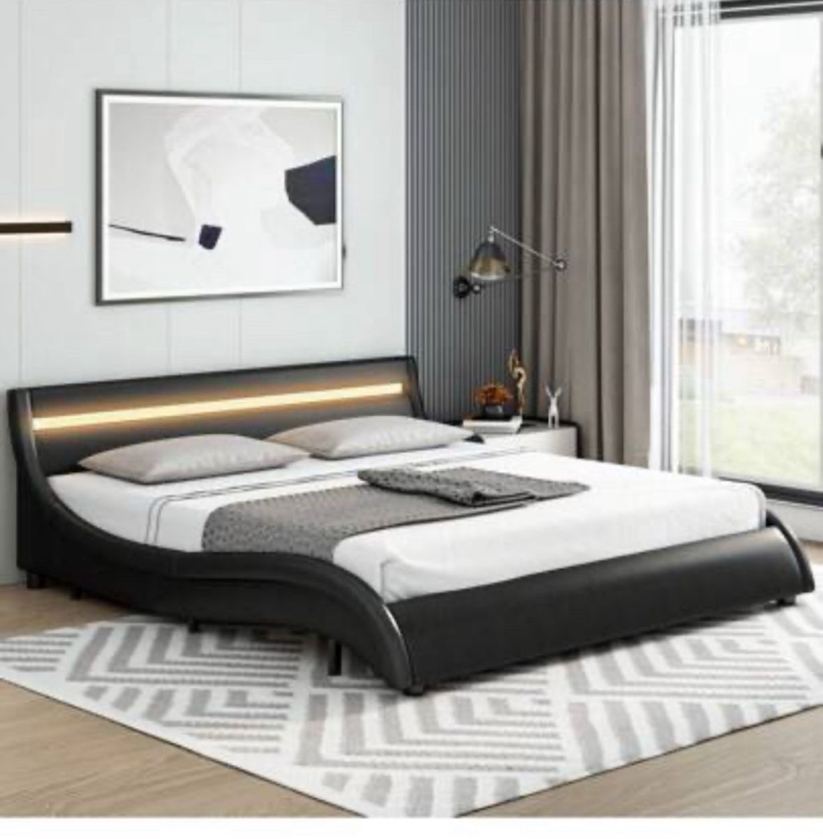 King Sized Memory Foam Mattress & Bed Frame
