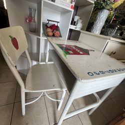 Antique Desk & Chair 