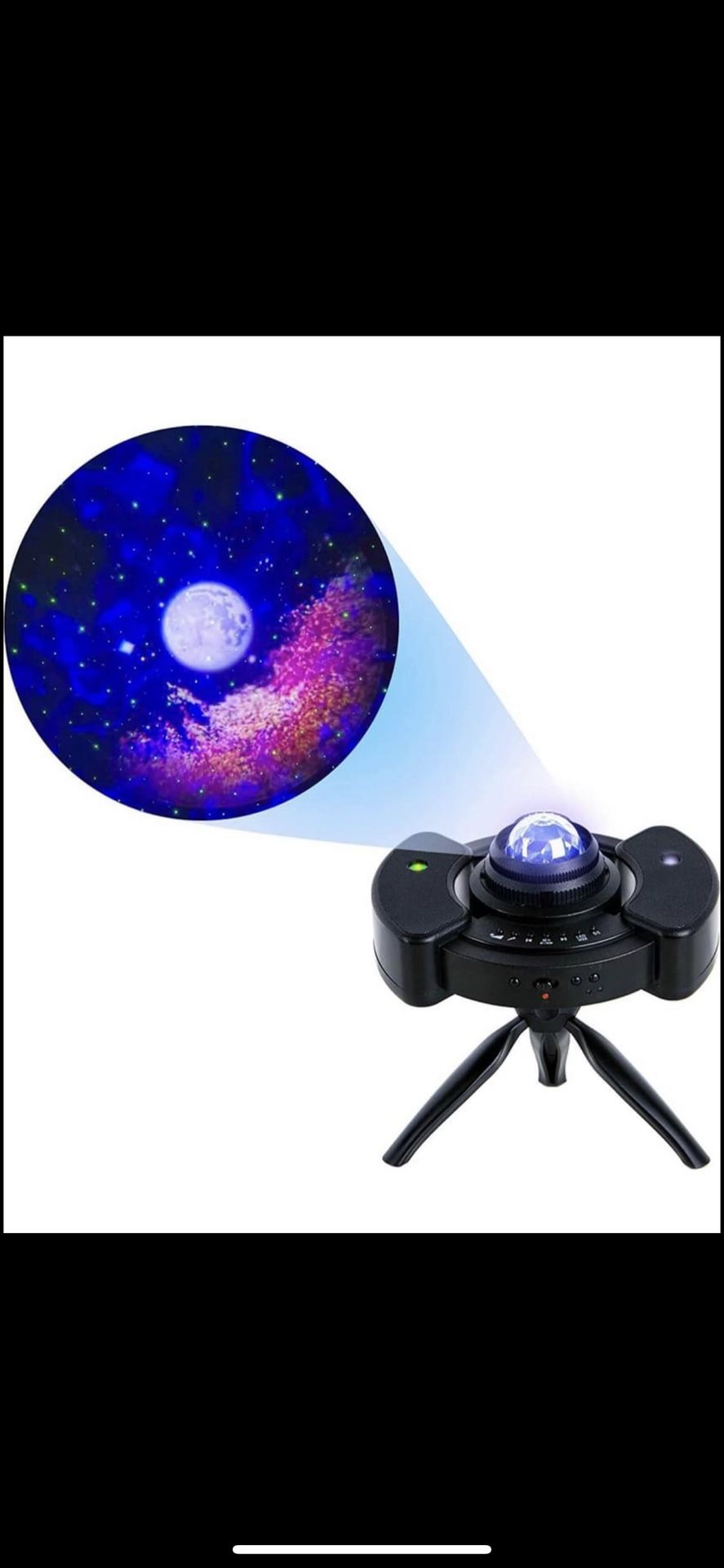 Star Projector w/Moon Stars LED Nebula Cloud for Adults Baby Kids Room/Game Room Theatre, 4 in 1 Laser Galaxy Projector with Bluetooth Music Speaker