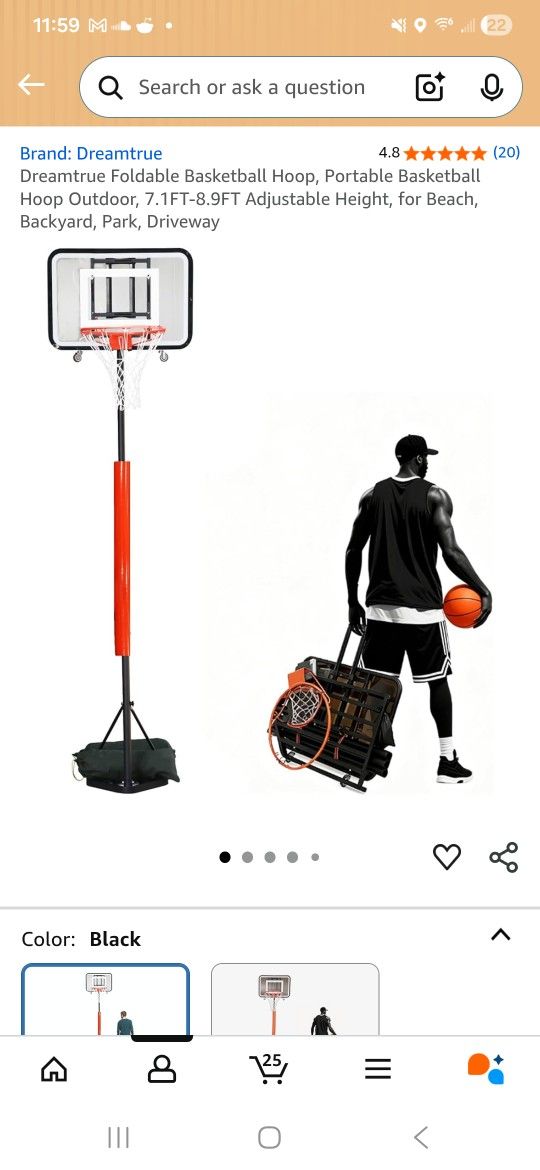 Portable Basketball Hoop LIKE NEW