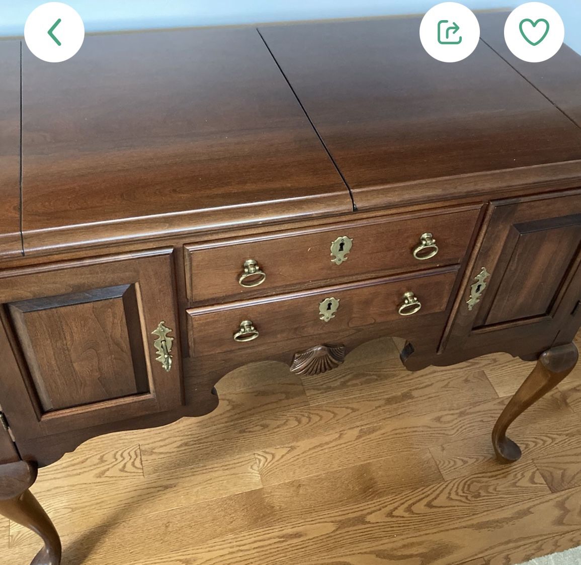 Pennsylvania House Queen Anne Style Cherry Flip Top Server $200 Or Best Offer