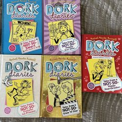 Dork Diaries Set Of 5 Books