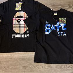 Bape tees brand new