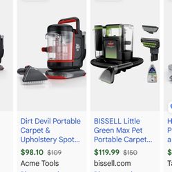 Dirt Devil Portable Carpet & Upholstery Spot Cleaner 
