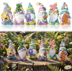 Gnome 6 Pcs Resin Figurines New