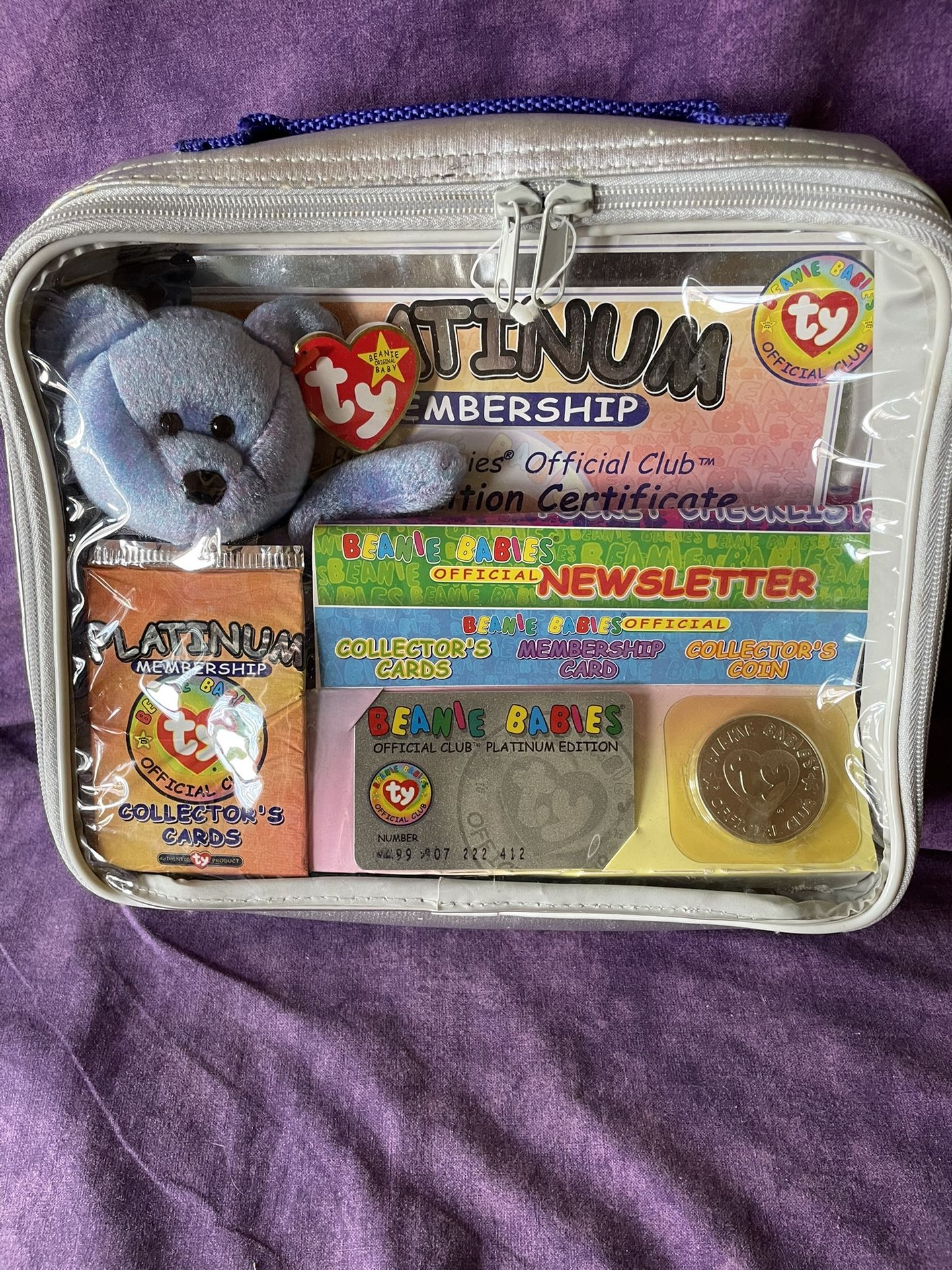 TY Rare 1999 Beanie Baby Platinum Edition. Original.