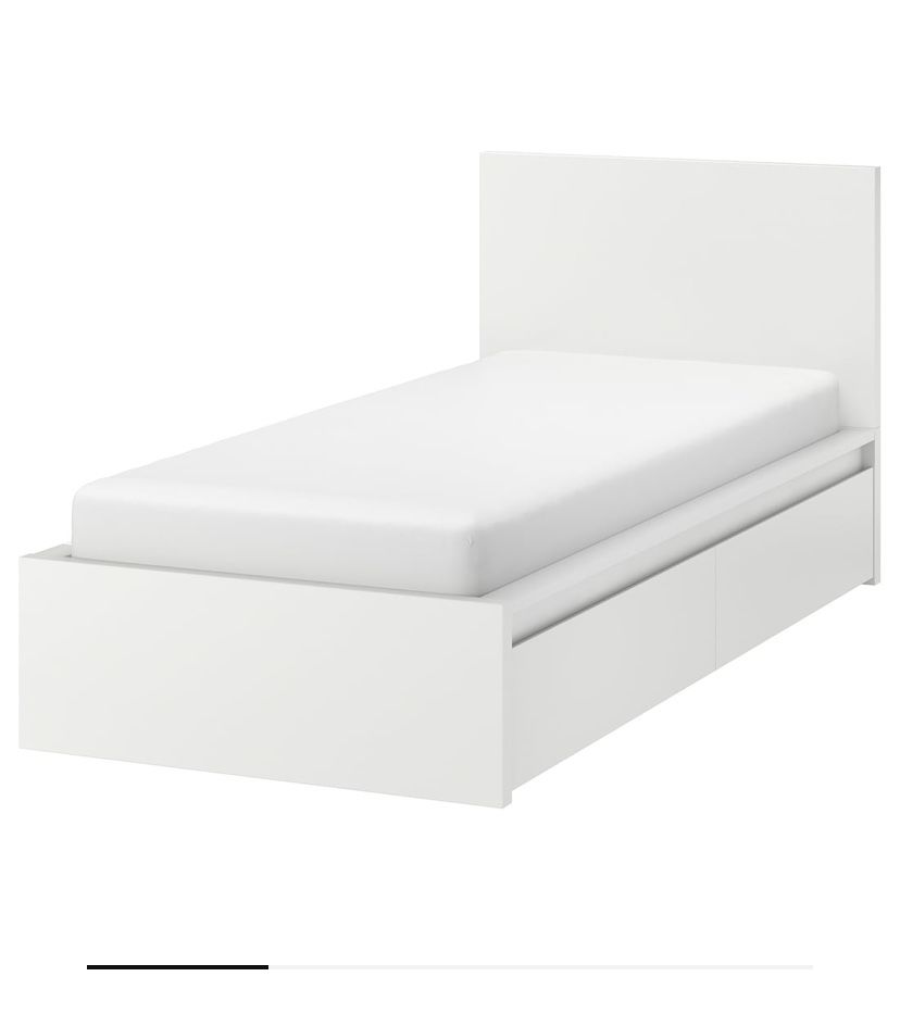 TWIN BED FRAME AND MATTRESS