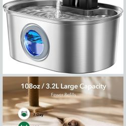 Pektaco Wireless Sensor Automatic Cat Water Fountain