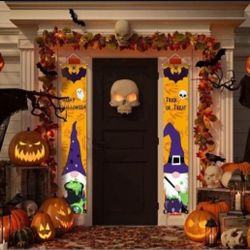 Gnome Happy Halloween Decor 71inches X 12inches