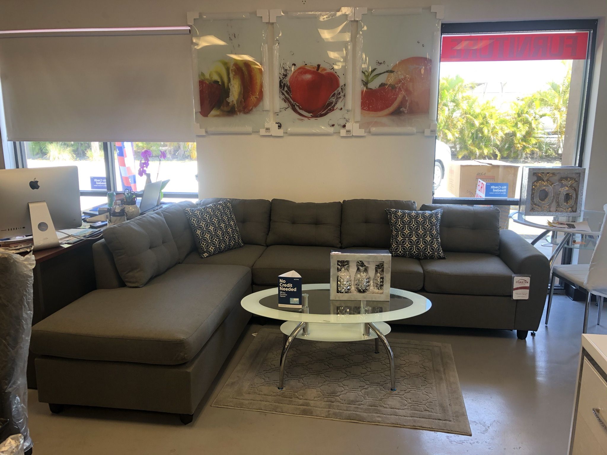 New Grey Sectional 🎉we finance just $39 down payment