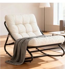 Modern tufted rocking chair